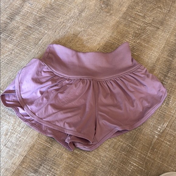 FP Movement by Free People Pants - Free People Movement Women's Mauve Elastic Waist Pull-on Game Time Shorts